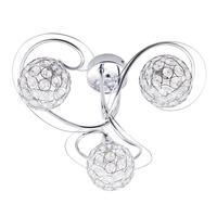 Orianna Flush Ceiling Light,  Chrome
