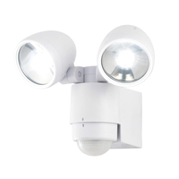 Orion Twin LED Spotlight with PIR Sensor,  White