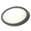 Orkney Outdoor LED Oval Wall Light,  Black