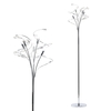 Othello Floor with Clear Glass,  Chrome
