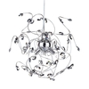 Othello Pendant,  with Smoke Glass,  Chrome