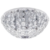 Ovus Oval Gem Bathroom Flush Ceiling Light,  Chrome