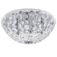 Ovus Oval Gem Bathroom Flush Ceiling Light,  Chrome