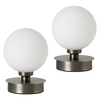 Pair of Claude Touch Table Lamps,  Pewter