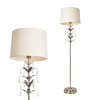 Paisley Floor Lamp,  Antique Brass