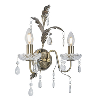 Paisley Wall Light,  Antique Brass