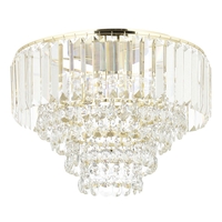 Paladina Flush Ceiling Light,  Brass