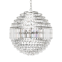 Paladina Large Ball Ceiling Pendant,  Chrome