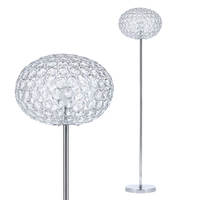 Pearl Floor Lamp,  Chrome