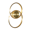 Pei Rings LED Ceiling or Wall Light,  Satin Brass