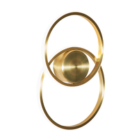 Pei Rings LED Ceiling or Wall Light,  Satin Brass