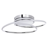 Pei Rings LED Flush Ceiling Light,  Chrome