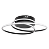 Pei Rings LED Flush Ceiling Light,  Satin Black