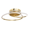 Pei Rings LED Flush Ceiling Light,  Satin Brass