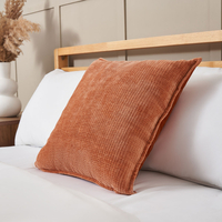 Plain Cushion with Flange Edge,  Terracotta
