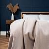 Plain Faux Fur Throw,  Tan