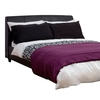 Pleated Bedspread,  Aubergine