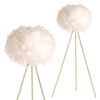 Plume Feather Tripod Floor Lamp,  Brass
