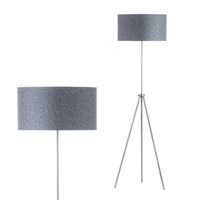Pol Rise and Fall Tripod Floor Lamp,  Brushed Steel