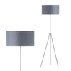 Pol Rise and Fall Tripod Floor Lamp,  Brushed Steel