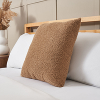 Really Soft Teddy Bear Fleece Cushion,  Brown
