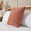 Really Soft Teddy Bear Fleece Cushion,  Clay