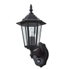 Reeta Outdoor Lantern Wall Light with PIR Sensor,  Black
