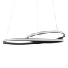 Renzo Colour Changing LED Ceiling Pendant,  Satin Black