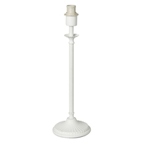 Ribbed Stick Table Lamp Base,  White