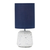 Rizzo Terrazzo Base Table Lamp with Blue Cylinder Shade