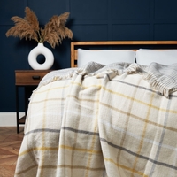 Roma Loose Fringe Throw,  Natural