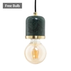 Romano Marble E27 Cable Set with 95mm Bulb,  Green