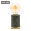 Romano Marble E27 Vessel Table Lamp with 80mm Bulb,  Green