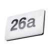 Rouen LED Outdoor Door Light with Numbers and Sensor,  Black and White