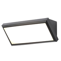 Sanday Outdoor LED Wedge Design Wall Light,  Black