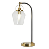 Saskia Bubble Glass Arc Table Lamp,  Satin Brass