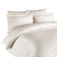 Sateen Ivory Jacquard Bedding Set