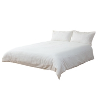 Sateen Ivory Stripe Bedding Set