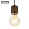 Seth Single Pendant,  Oak