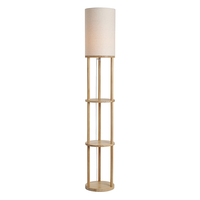 Shelby Floor Lamp with Shelves,  Oak