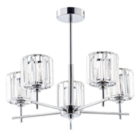 Shirley Large Semi Flush Bathroom Ceiling Light,  Chrome