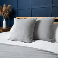 Small Microfleece Cushion,  Silver