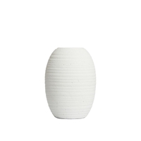 Small Textured Ceramic Vase,  Cream