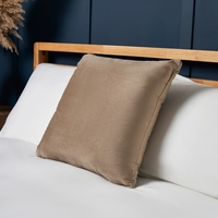 Small Velour Cushion,  Natural