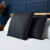 Snow Fleece Cushion,  Charcoal