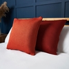 Snow Fleece Cushion,  Orange