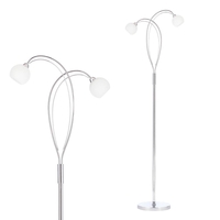 Soni Floor Lamp,  Chrome