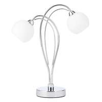 Soni Table Lamp,  Chrome