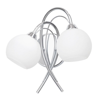 Soni Wall Light,  Chrome and Opal
