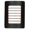 Stanley Aragon Outdoor Rectangular Wall Light,  Black